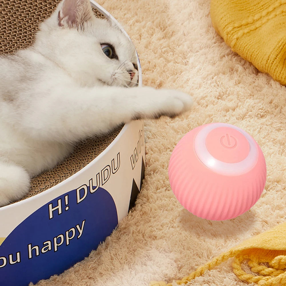 Smart Rolling Ball Cat Toy Electric Automatic Cat Toys Interactive for Cats Training Self-Moving Kitten Toys Pet Accessories