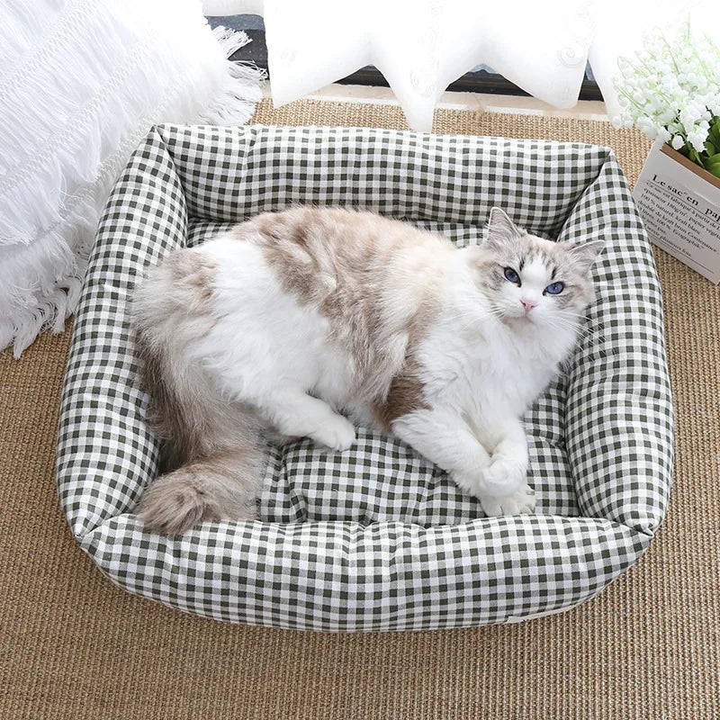 Super Soft Plush pet Bed, Four Seasons Universal  Kennel, Small Medium Pet Cushion Pad, Cat Nask Sleeping Bed, Pet Warm Mattress